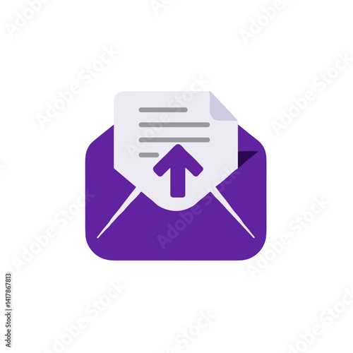 Attachment icon for email and messaging platforms