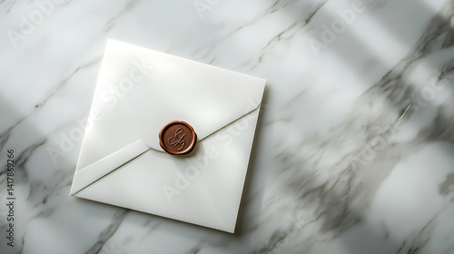 White Envelope with Wax Seal