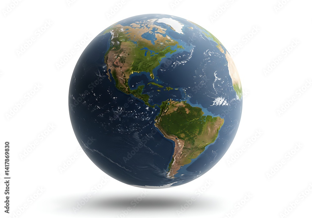 Fototapeta premium Globe on white background