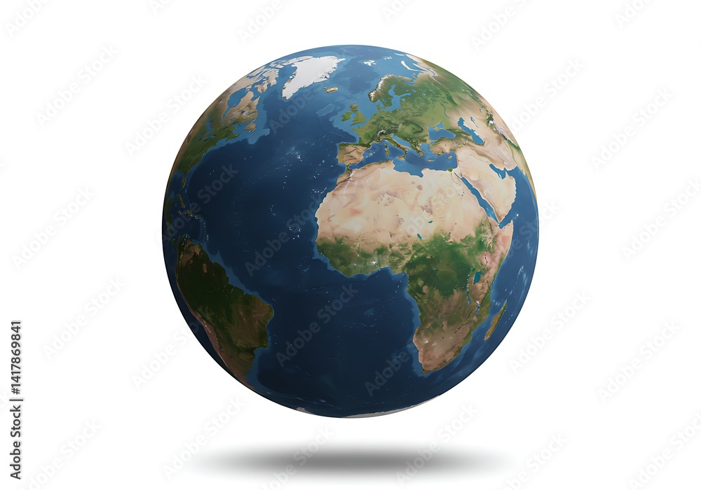 Fototapeta premium Globe on white background