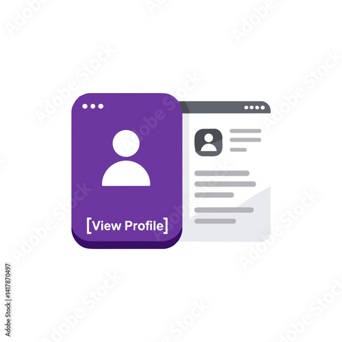 View profile icon for social media and contact platforms