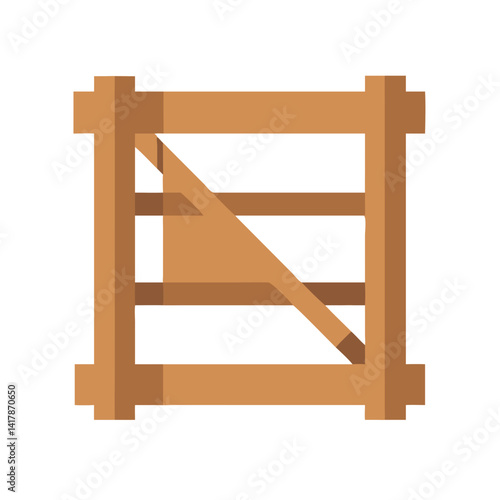  Elegant Wooden Framework Icon Representation