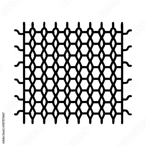  Creative Wire Mesh Icon Illustration