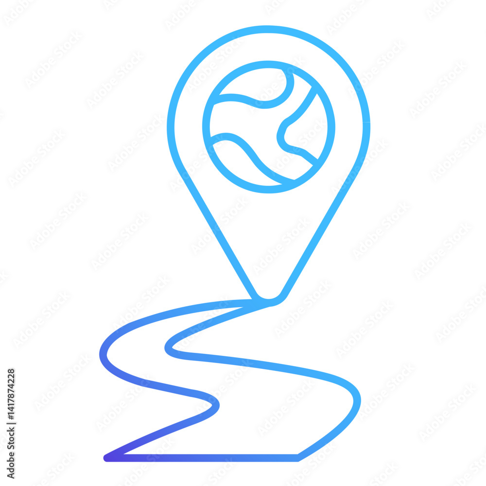 Pin Destination Gradient Pin Destination Gradient