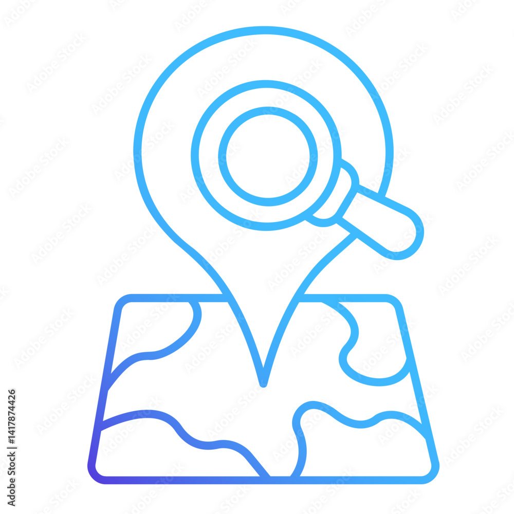 Obraz premium Maps Search Gradient