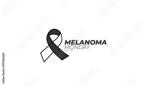 Melanoma Monday. background, banner, card, poster, template. Vector illustration.