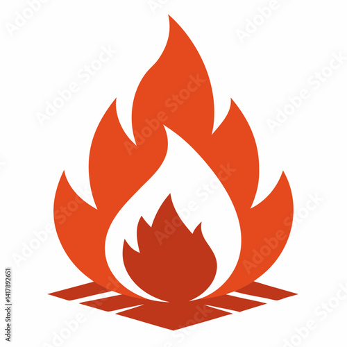 vector fire icon