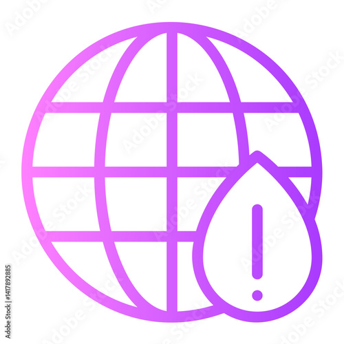 water scarcity gradient icon