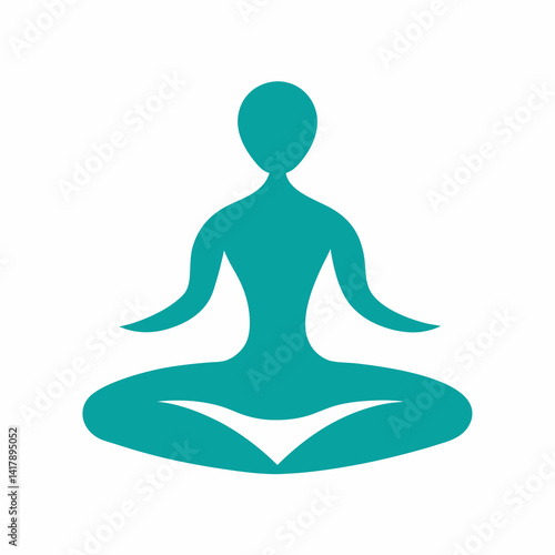 silhouette of yoga woman