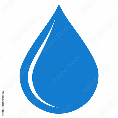 blue drop of water