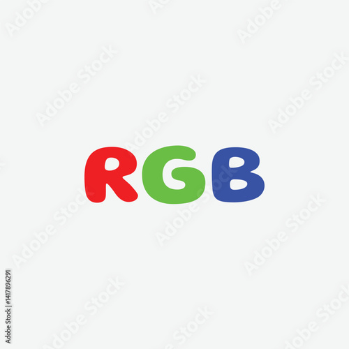 209 alphabet word letter educational logo R G B color