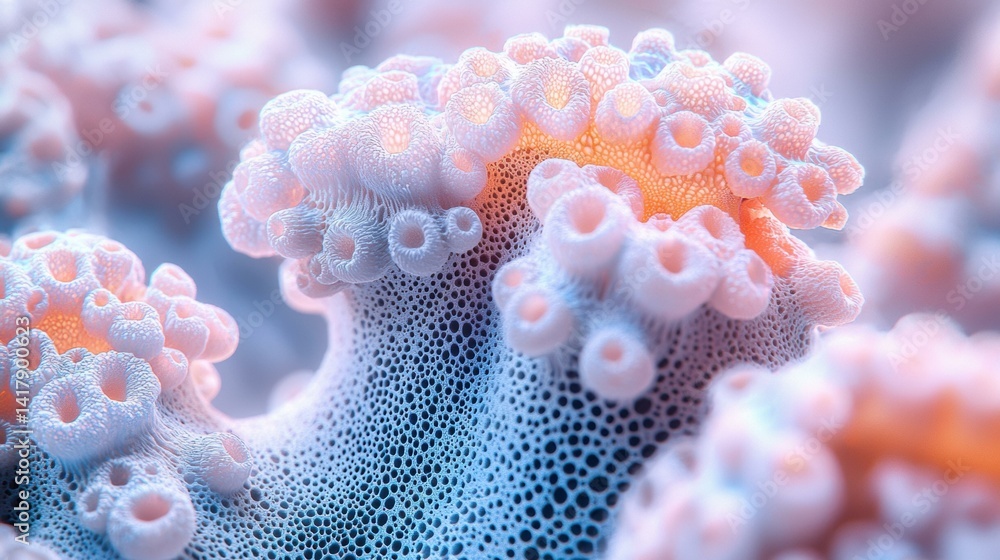 Abstract cellular structure. AI. Abstract cellular structure. AI.