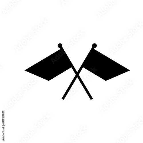Crossed flags icon