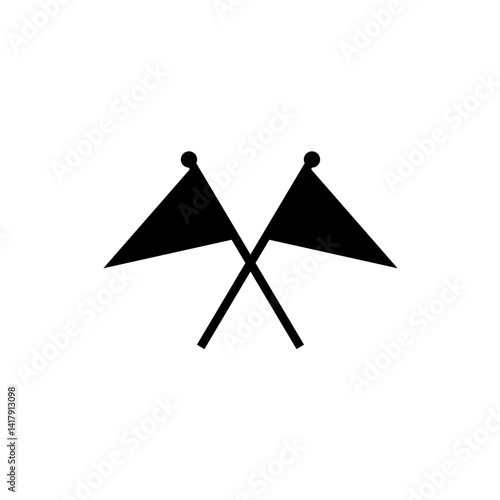 Crossed flags icon