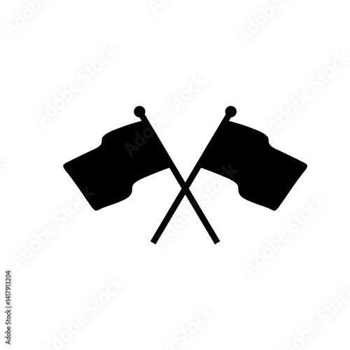 Crossed flags icon