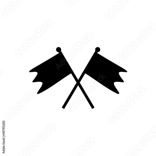 Crossed flags icon