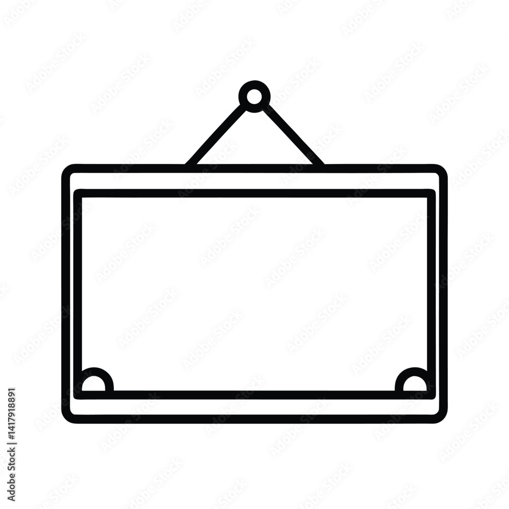 Whiteboard or Corkboard Decor Line Art Whiteboard or Corkboard Decor Line Art