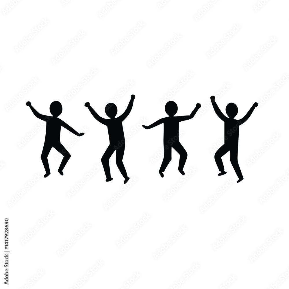 Fototapeta premium International dance day 29 april. icon vector logo