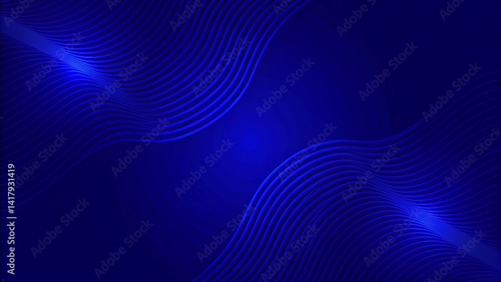 Blue modern wave lines shiny futuristic technology background, digital abstract design template with light effects, innovation concept backdrop for presentations and web design Blue modern wave lines shiny futuristic technology background, digital abstract design template with light effects, innovation concept backdrop for presentations and web design