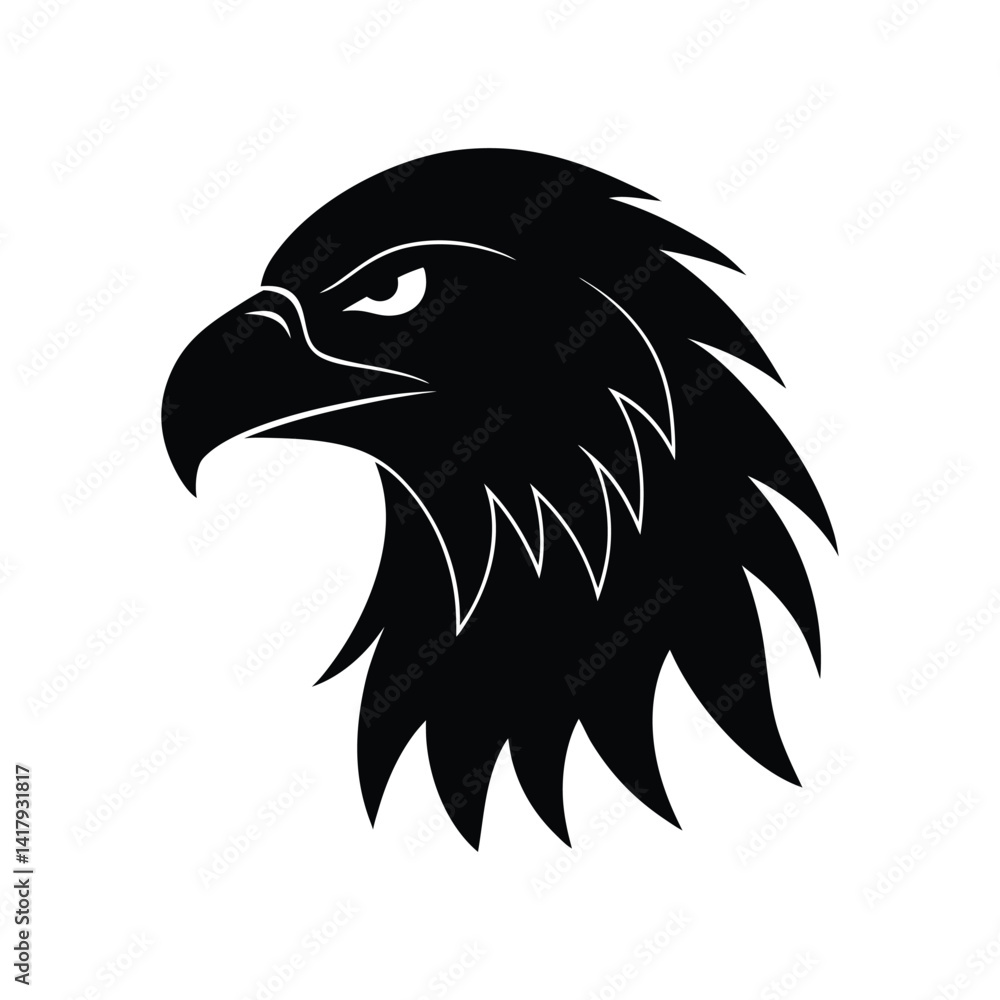 Obraz premium eagle head silhouette