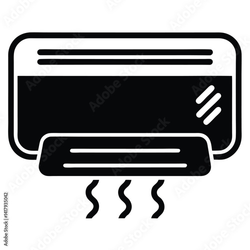 air conditioner silhouette illustration