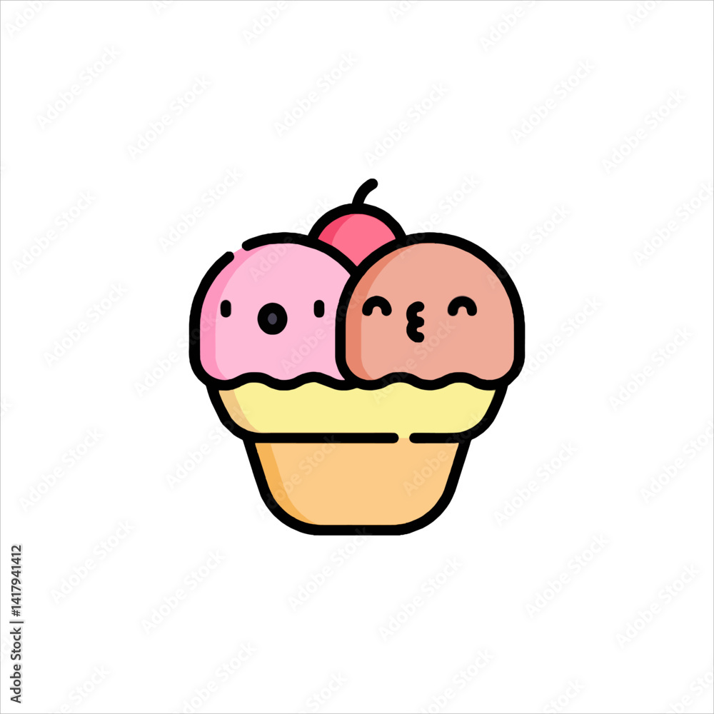 cupcake with cherry cupcake with cherry
