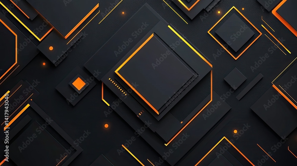 Abstract black composition with rich diagonal detailing and clean, futuristic styling.