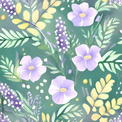 cute flower pattern background