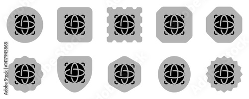 Editable open-world game, simulation, globe vector icon. Video game, game elements. Part of a big icon set family. Perfect for web and app interfaces, presentations, infographics, etc