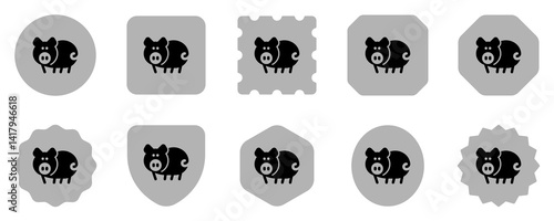 Editable pig, sow, boar vector icon. Animal, farm, livestock. Part of a big icon set family. Perfect for web and app interfaces, presentations, infographics, etc