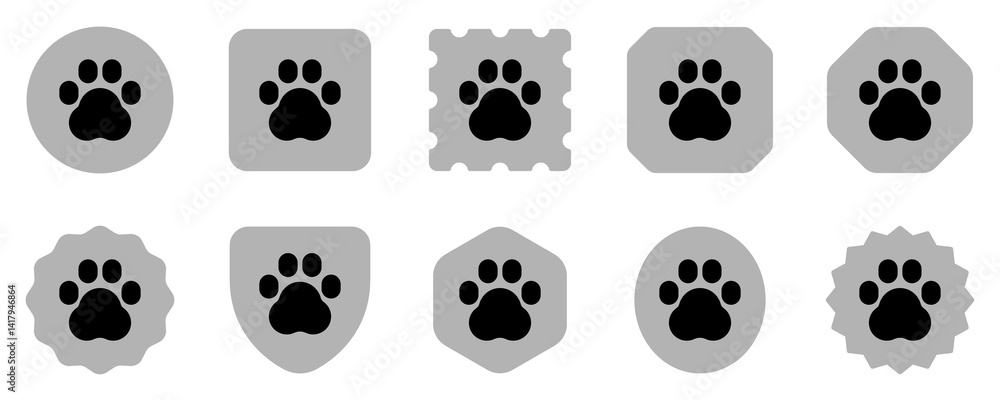 Editable animal, pet paw print vector icon. Veterinary, animal, pet care, pet shop. Part of a big icon set family. Perfect for business, web and app interfaces, presentations, infographics, etc Editable animal, pet paw print vector icon. Veterinary, animal, pet care, pet shop. Part of a big icon set family. Perfect for business, web and app interfaces, presentations, infographics, etc