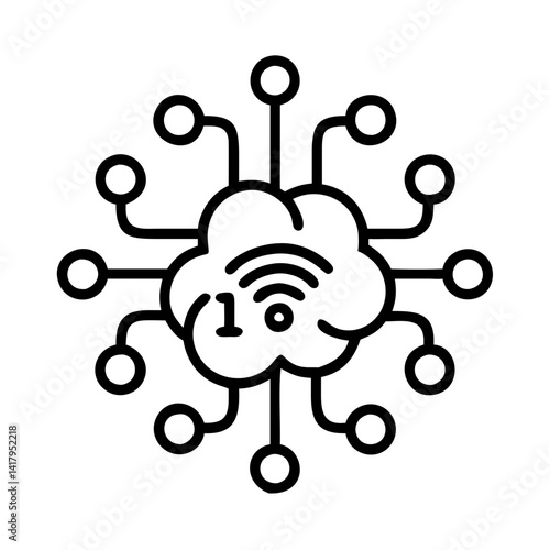 Cloud network technology system connection internet service data computing digital solutions platform