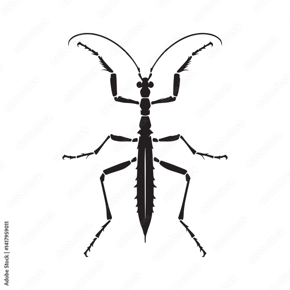 Stealthy Stick Insect silhouette, blending with leaves and twigs – Stick Insect illustration – Stick Insect vector – Insect silhouette
Stealthy Stick Insect silhouette, blending with leaves and twigs – Stick Insect illustration – Stick Insect vector – Insect silhouette