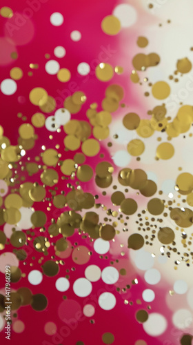 Obraz na płótnie An abstract image featuring birthday and party elements close up in vibrant colors. w salonie