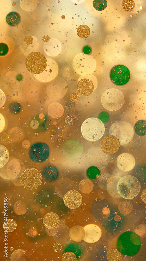 An abstract image featuring birthday and party elements close up in vibrant colors.