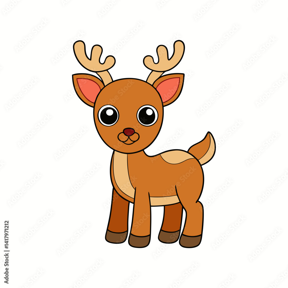 custom made wallpaper toronto digitalAnimal reindeer silhouette vector illustrator 