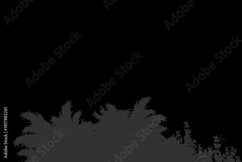 vector illustration of tree silhouettes without background