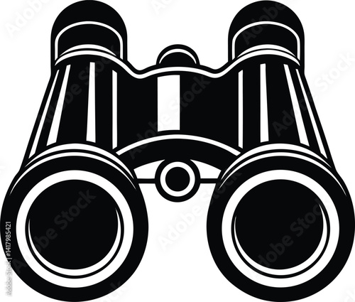 Binocular Field Glasses Silhouette Black Vector – Outdoor View