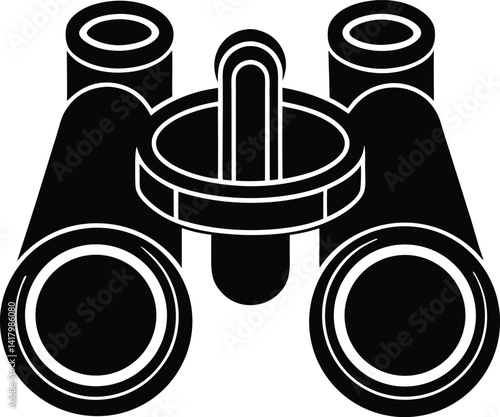 Binocular Field Glasses Silhouette Black Vector – Outdoor View
