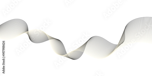 Curve wave seamless pattern.Abstract background with wave and curve line. 