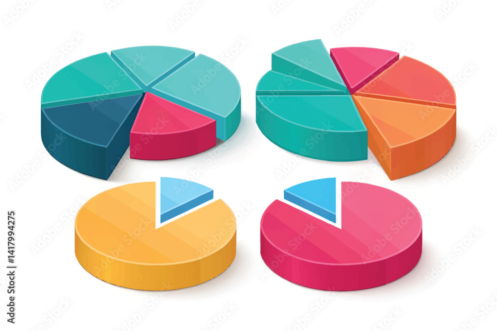 Obraz premium business pie chart