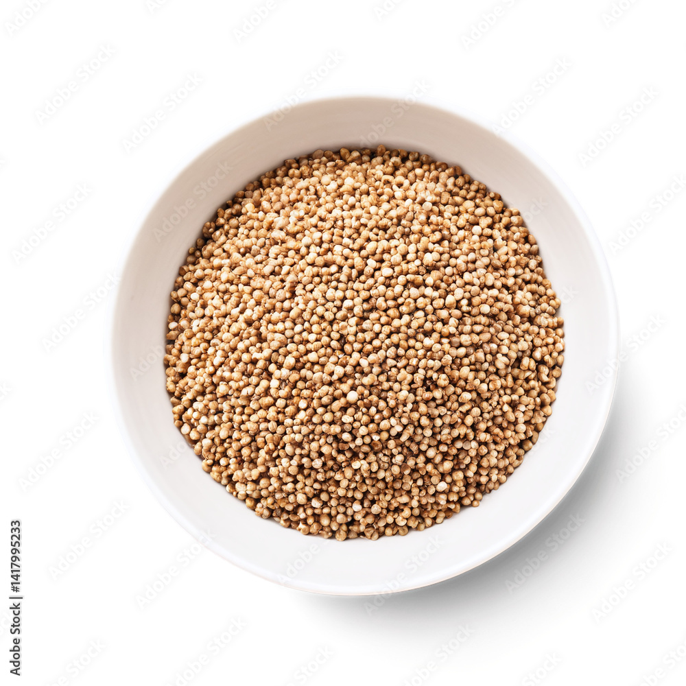 bowl of buckwheat isolated on transparent background bowl of buckwheat isolated on transparent background