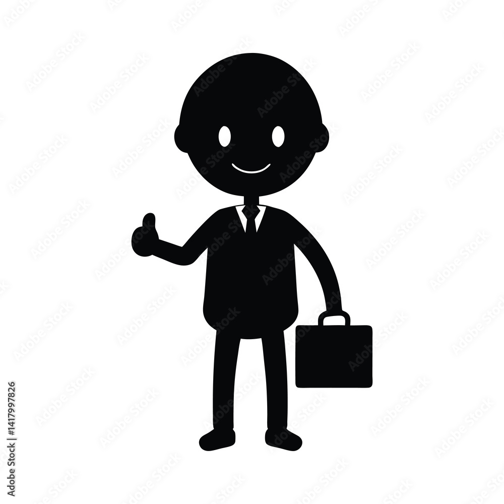 3d little human cartoon character  illustration