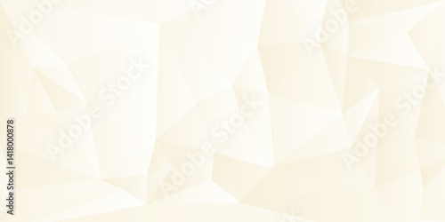 Abstract low poly white background with geometric triangular shapes and modern design.