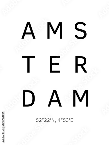 Amsterdam und Koordinaten