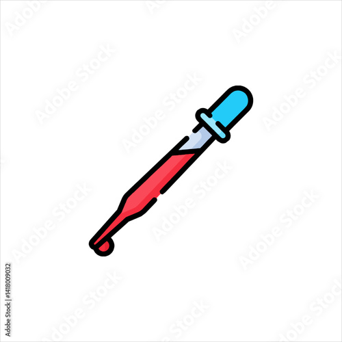 syringe with blood drop