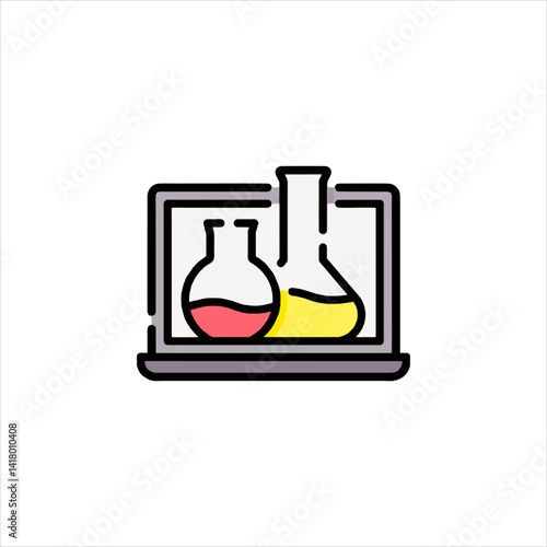 laboratory flask icon