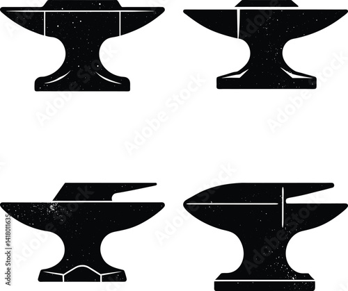 Anvil Silhouette vector illustration