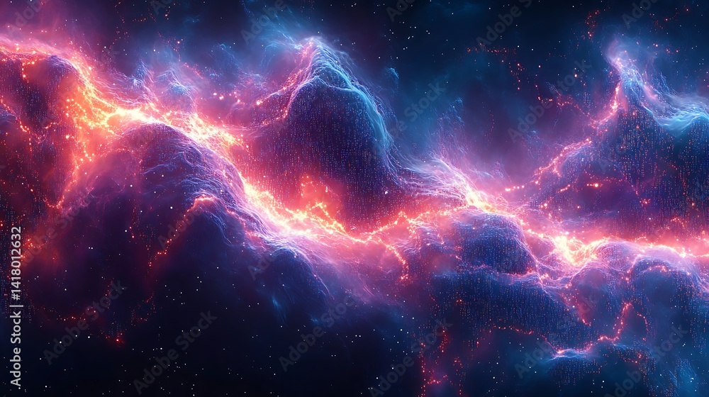 A vibrant nebula tapestry of cosmic energy. A vibrant nebula tapestry of cosmic energy.