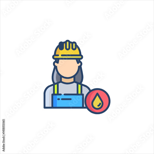construction worker with helmet